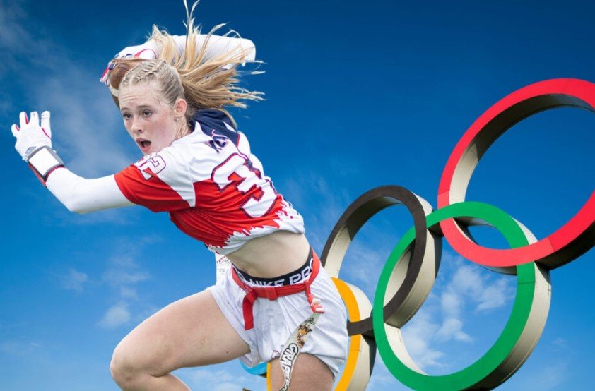 Olympic flag football players USA