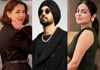 Diljit Dosanjh and Hania Aamir movie still