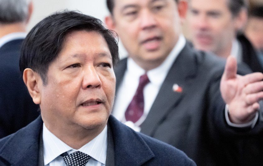 Ferdinand Marcos Jr inspecting