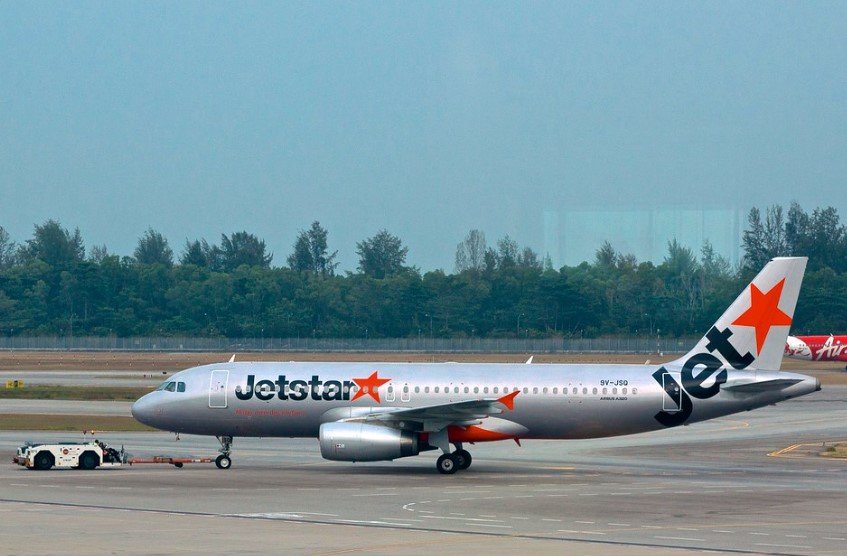 Jetstar planes Changi Airport Singapore