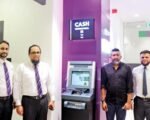 Sri Lanka bank customer queue outside ATM