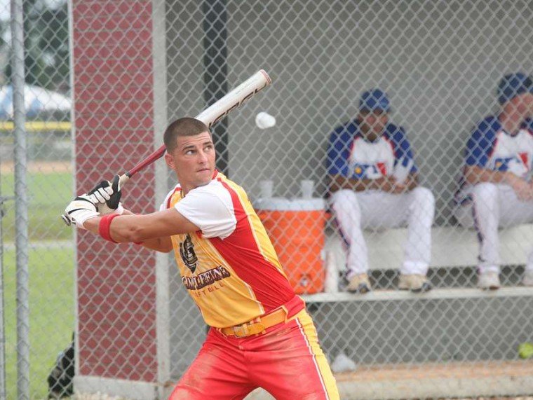 baseball player in outfield uniform virginia