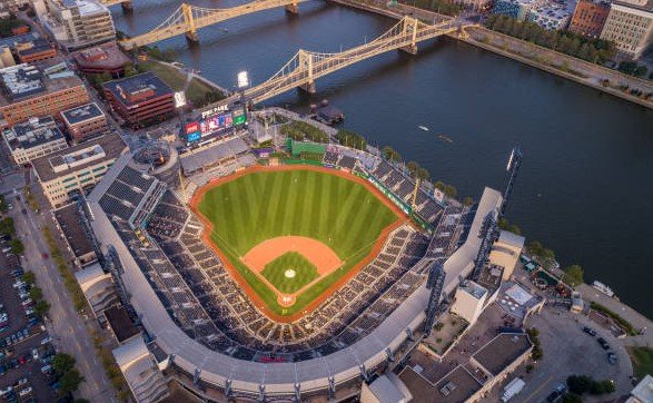 fanatics logo wall sports stadium pnc park