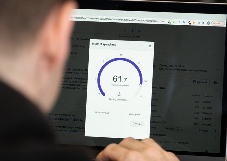 internet speed test laptop