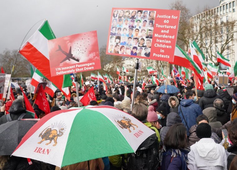 iran state tv hack protest