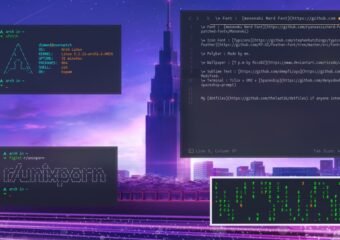 linux desktop terminal customization screenshot