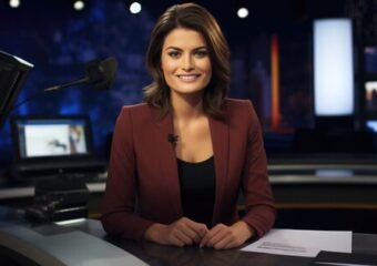 newsroom television anchor desk Canada