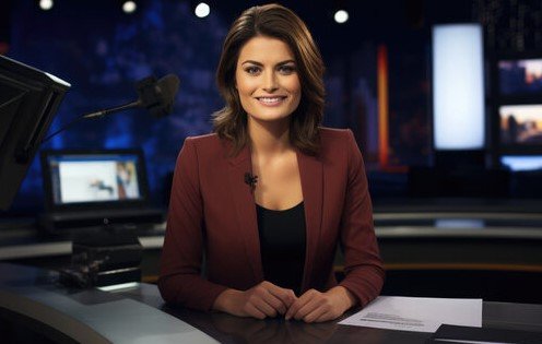 newsroom television anchor desk Canada