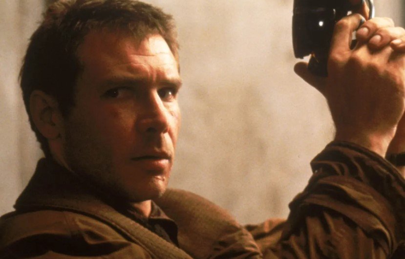 blade runner 1982 movie still harrison ford rain