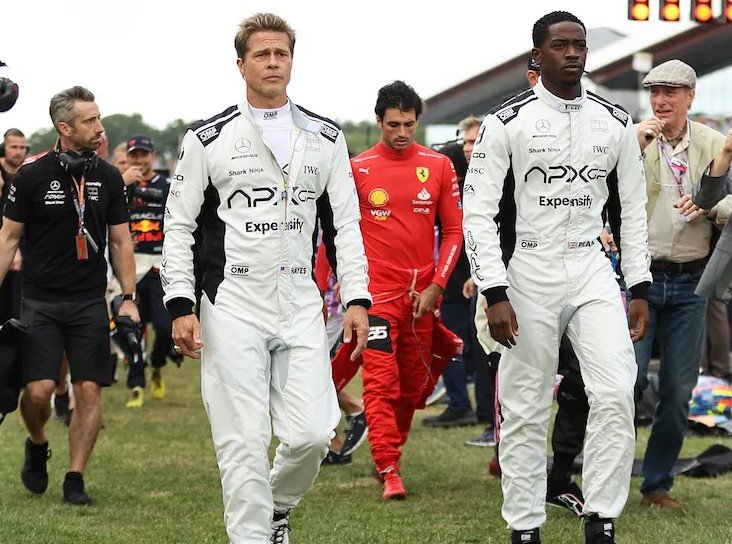 brad pitt f1 movie silverstone