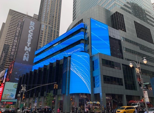 morgan stanley new york headquarters logo building