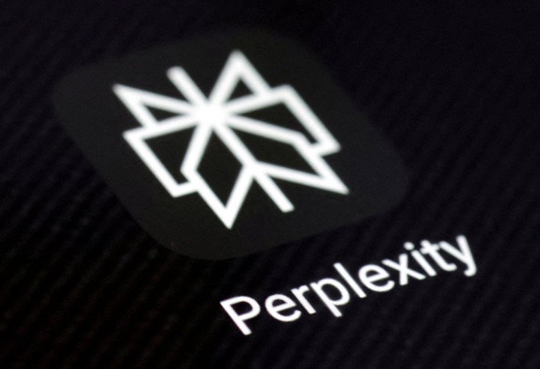 Perplexity AI logo with Google Chrome browser
