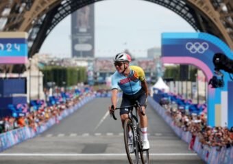 Remco Evenepoel Paris 2024 Olympic road race finish
