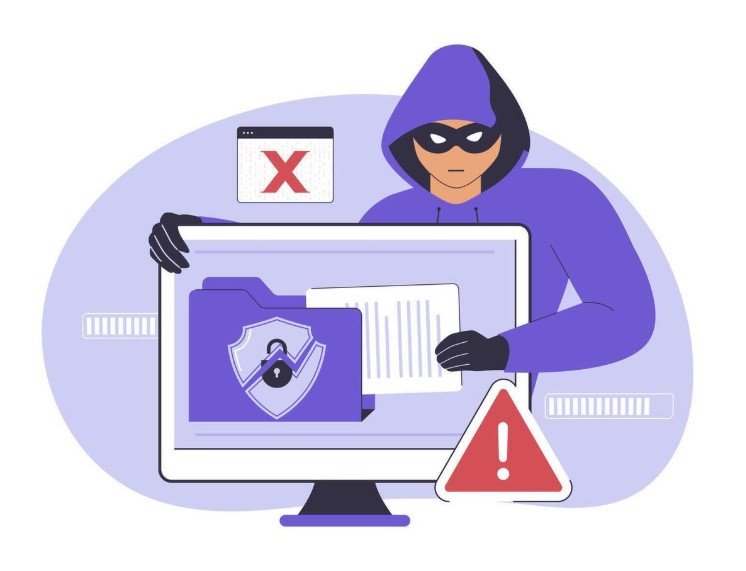 cybersecurity breach illustration
