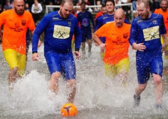 river football match