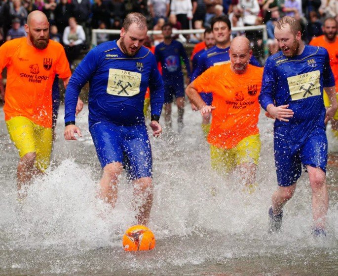 river football match