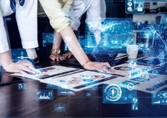 small business owner using ai software