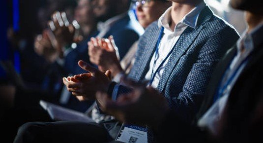 tech conference crowd