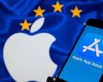 Apple logo EU flag