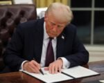 Donald Trump signing executive order
