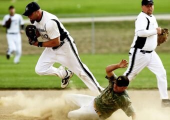 baseball game action