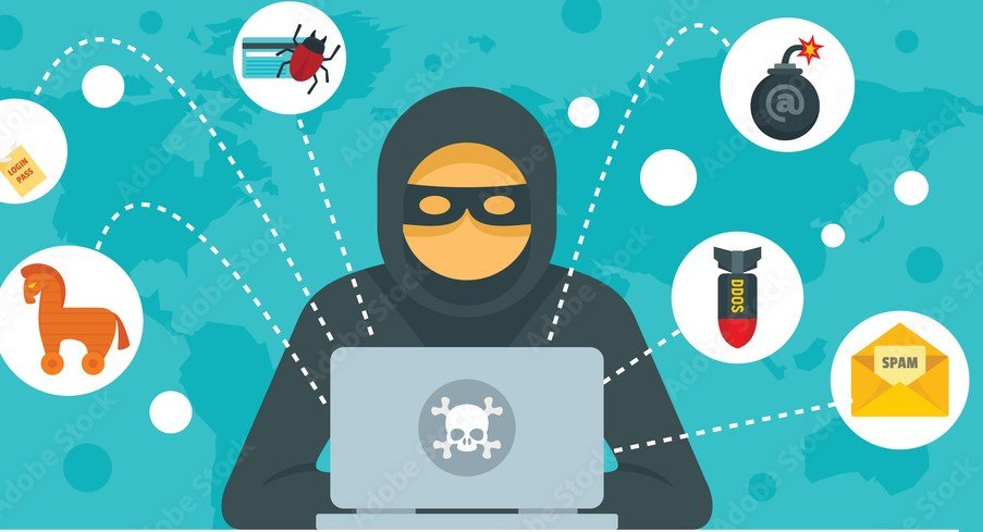 cyber attack illustration