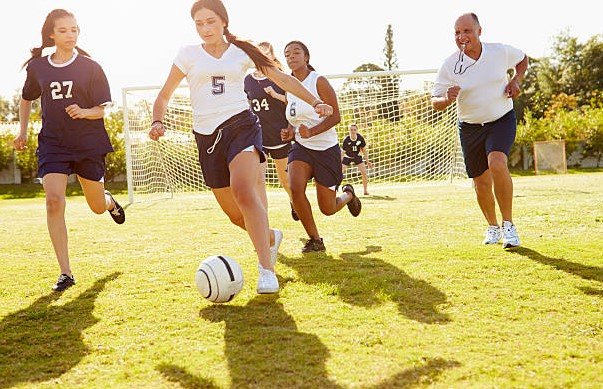 high school soccer match