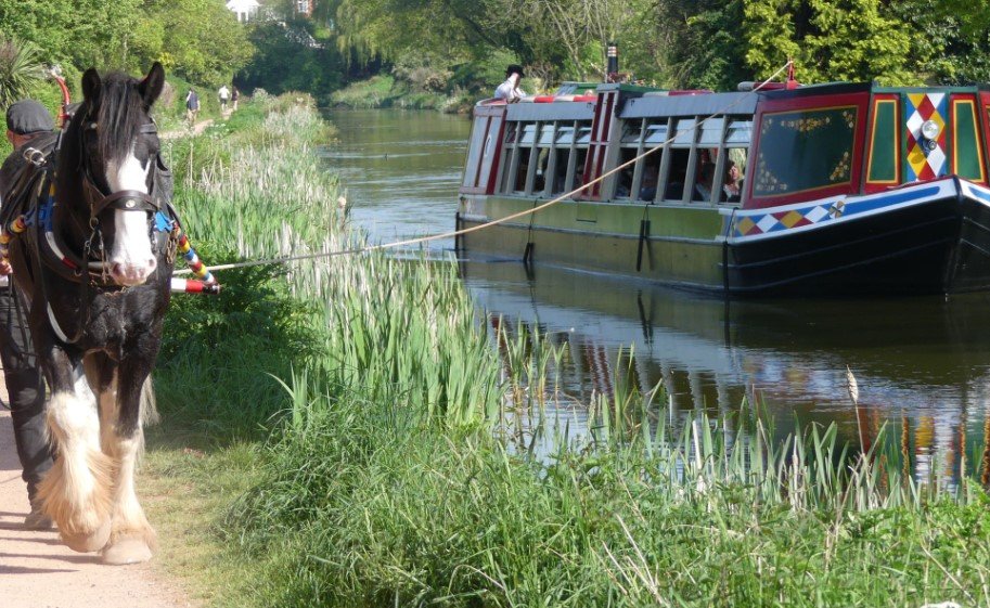 horse drawn barge