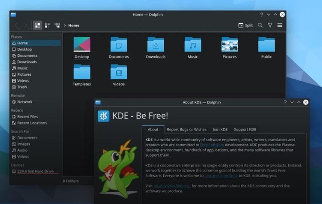 linux desktop interface