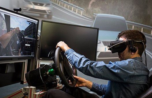 virtual reality driving simulator
