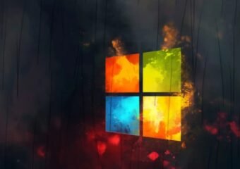 Microsoft logo with health icons