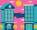 banking merger illustration