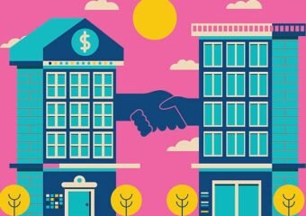 banking merger illustration