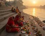 chhath puja riverbank