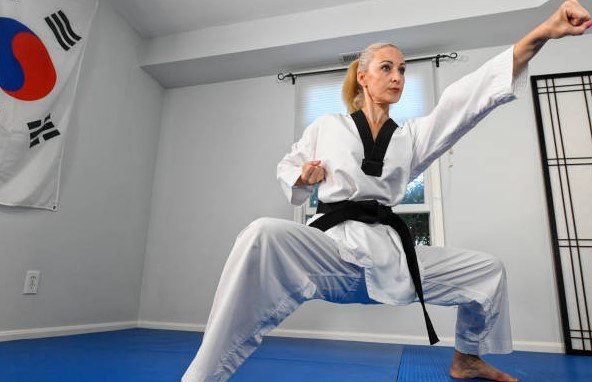 elderly women karate