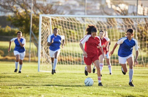 girls soccer match