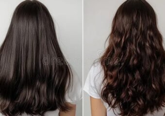 wavy hair transformation