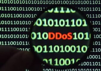 DDoS attack illustration