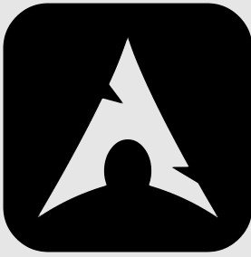 arch linux logo with linux