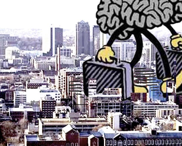 brain drain illustration