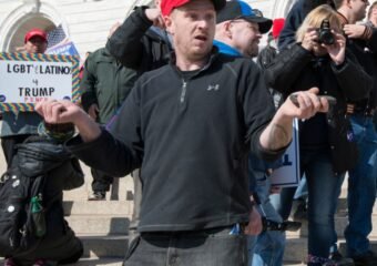 trump supporter protest