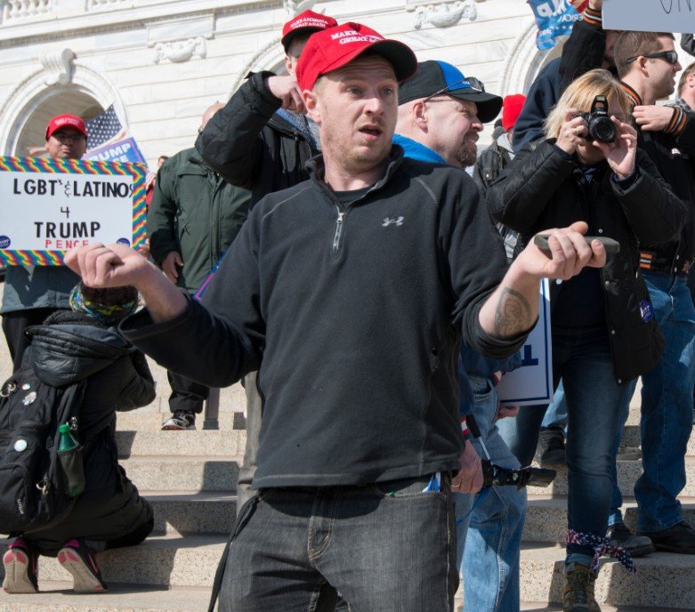 trump supporter protest