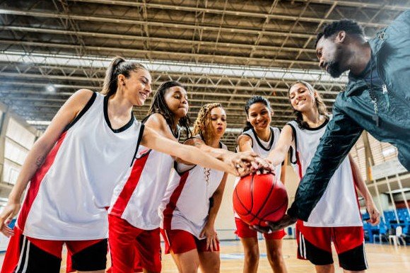 basketball coach celebration
