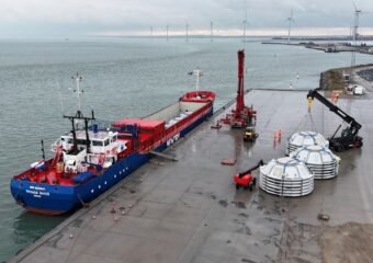 monopile transport port ronnes denmark