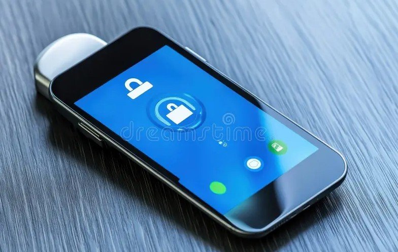 smartphone with security lock