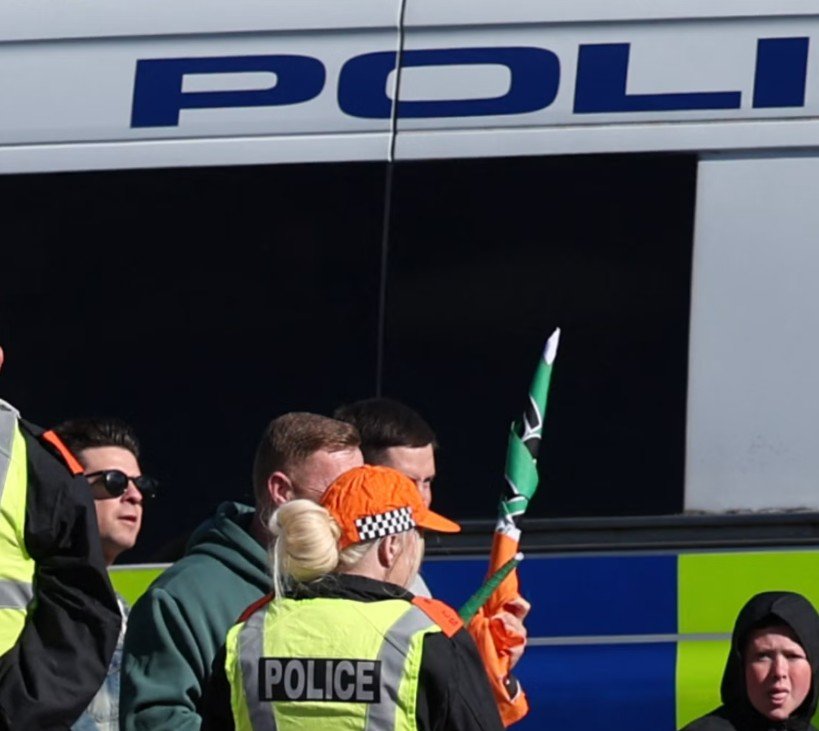 stansted airport uk police arrest scene