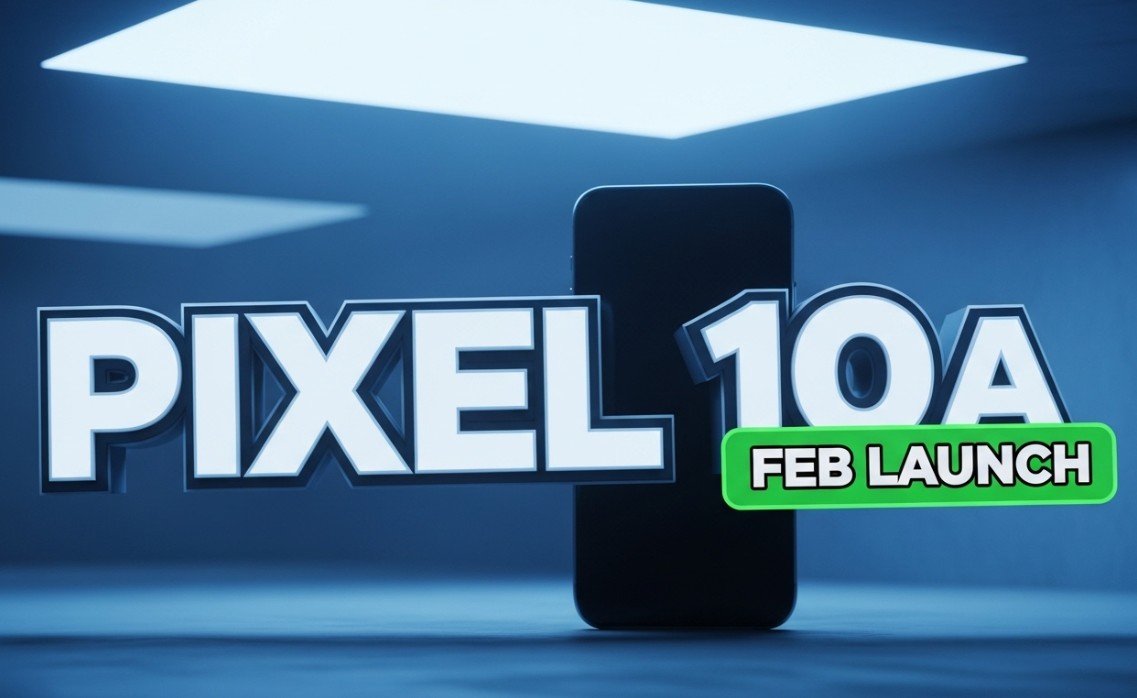 Google Pixel 10a smartphone concept design render obsidian color