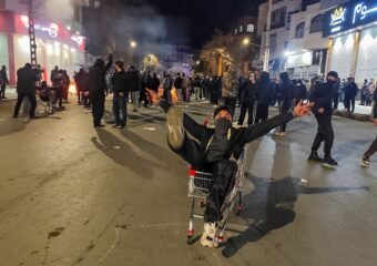 Iran protests January 2026 internet blackout Zanjan