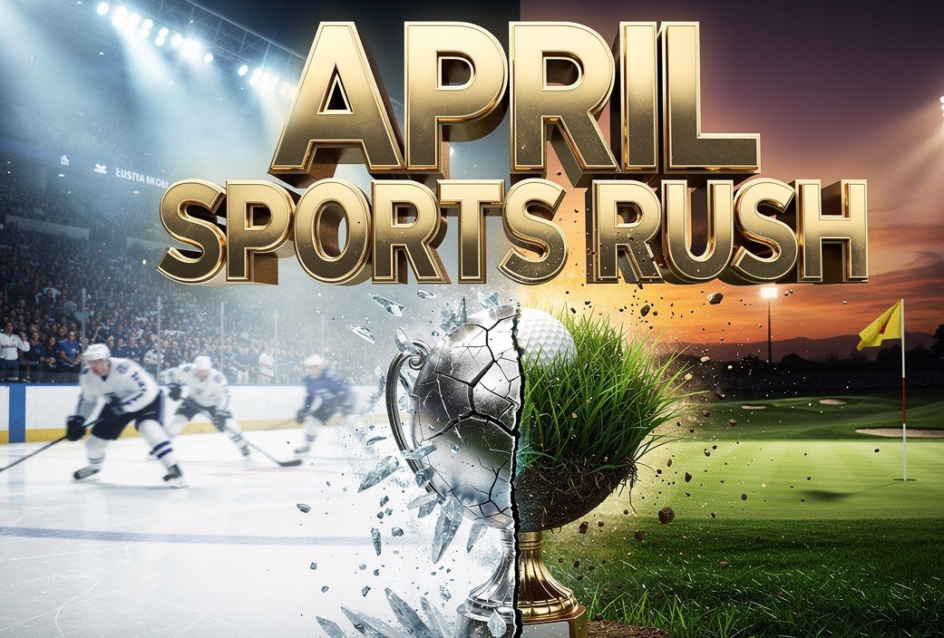 April sports playoffs Masters global action intensity