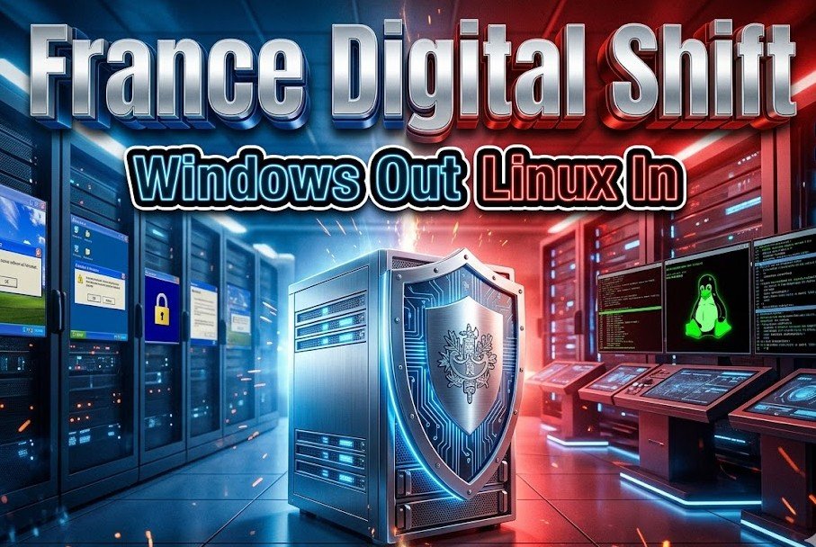 france linux migration digital sovereignty government computers